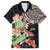 Personalized Japanese Koi Fish Family Matching Short Sleeve Bodycon Dress and Hawaiian Shirt with Polynesian Pattern