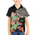 Personalized Japanese Koi Fish Family Matching Short Sleeve Bodycon Dress and Hawaiian Shirt with Polynesian Pattern