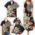 Personalized Japanese Koi Fish Family Matching Summer Maxi Dress and Hawaiian Shirt with Polynesian Pattern