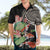 Personalized Japanese Koi Fish Hawaiian Shirt with Polynesian Pattern