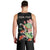 Personalized Japanese Koi Fish Men Tank Top with Polynesian Pattern