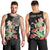 Personalized Japanese Koi Fish Men Tank Top with Polynesian Pattern