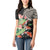 Personalized Japanese Koi Fish Women Polo Shirt with Polynesian Pattern