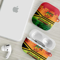 Hapi 45th Indipendens Dei Vanuatu AirPods Case Yumi 1980 with Vanuatuan Beach Landscape LT9 - Polynesian Pride