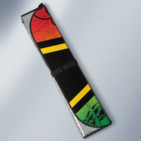 Hapi 45th Indipendens Dei Vanuatu Auto Sun Shade Yumi 1980 with Vanuatuan Beach Landscape - Polynesian Pride