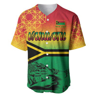 Hapi 45th Indipendens Dei Vanuatu Baseball Jersey Yumi 1980 with Vanuatuan Beach Landscape