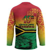 Hapi 45th Indipendens Dei Vanuatu Hockey Jersey Yumi 1980 with Vanuatuan Beach Landscape LT9 - Polynesian Pride