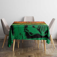 Hapi 45th Indipendens Dei Vanuatu Tablecloth Yumi 1980 with Vanuatuan Beach Landscape