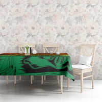 Hapi 45th Indipendens Dei Vanuatu Tablecloth Yumi 1980 with Vanuatuan Beach Landscape