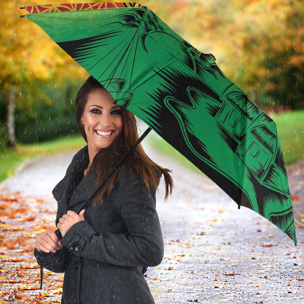 Hapi 45th Indipendens Dei Vanuatu Umbrella Yumi 1980 with Vanuatuan Beach Landscape - Polynesian Pride