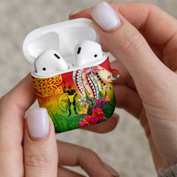 Vanuatu 45th Anniversary AirPods Case Polynesian with Sand Drawing Pattern LT9 - Polynesian Pride