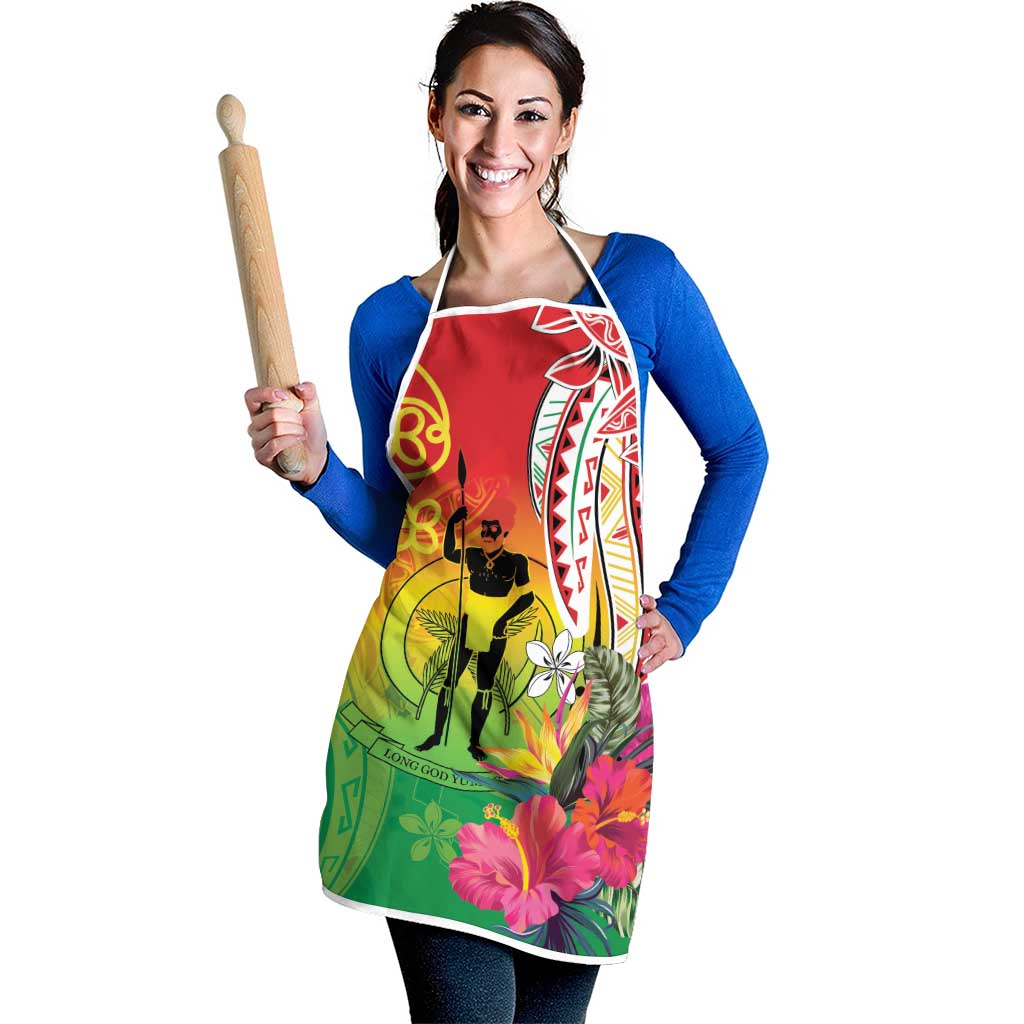Vanuatu 45th Anniversary Apron Polynesian with Sand Drawing Pattern LT9 - Polynesian Pride