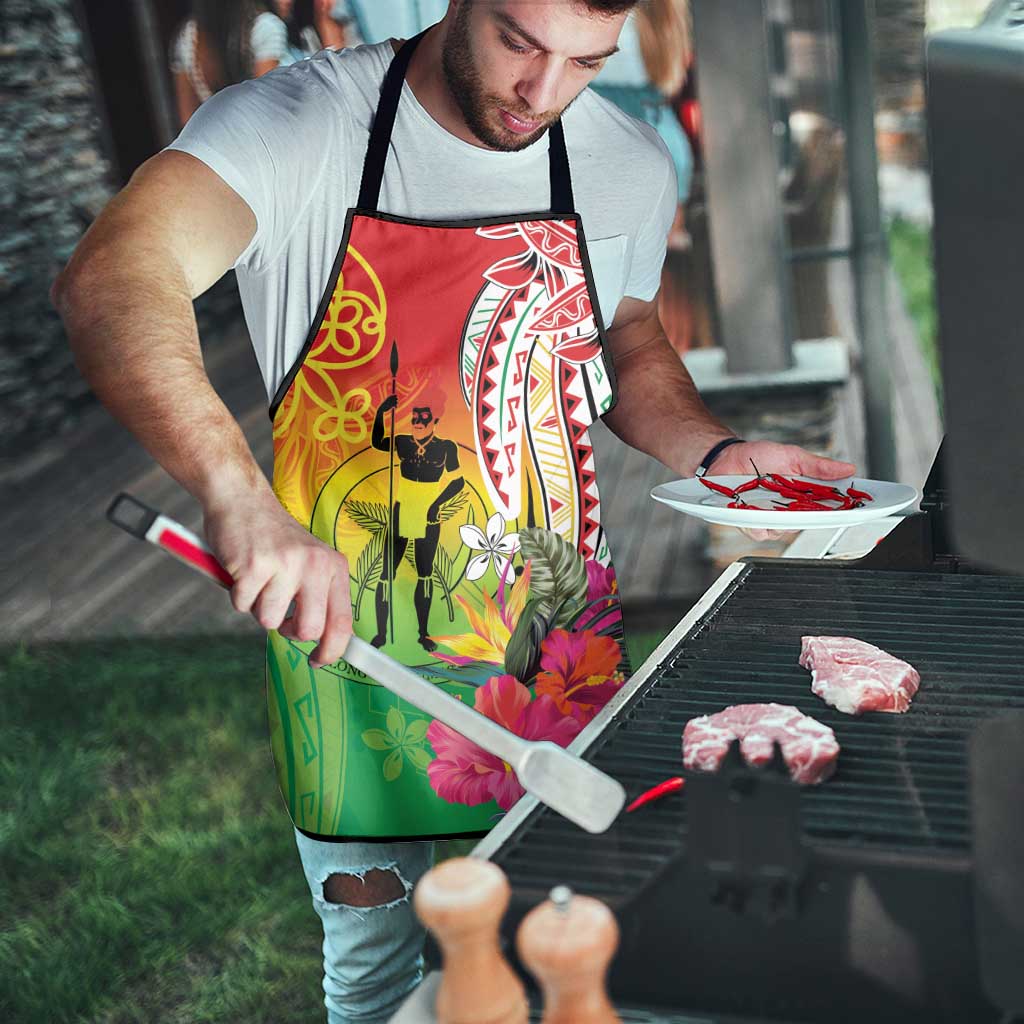 Vanuatu 45th Anniversary Apron Polynesian with Sand Drawing Pattern LT9 - Polynesian Pride