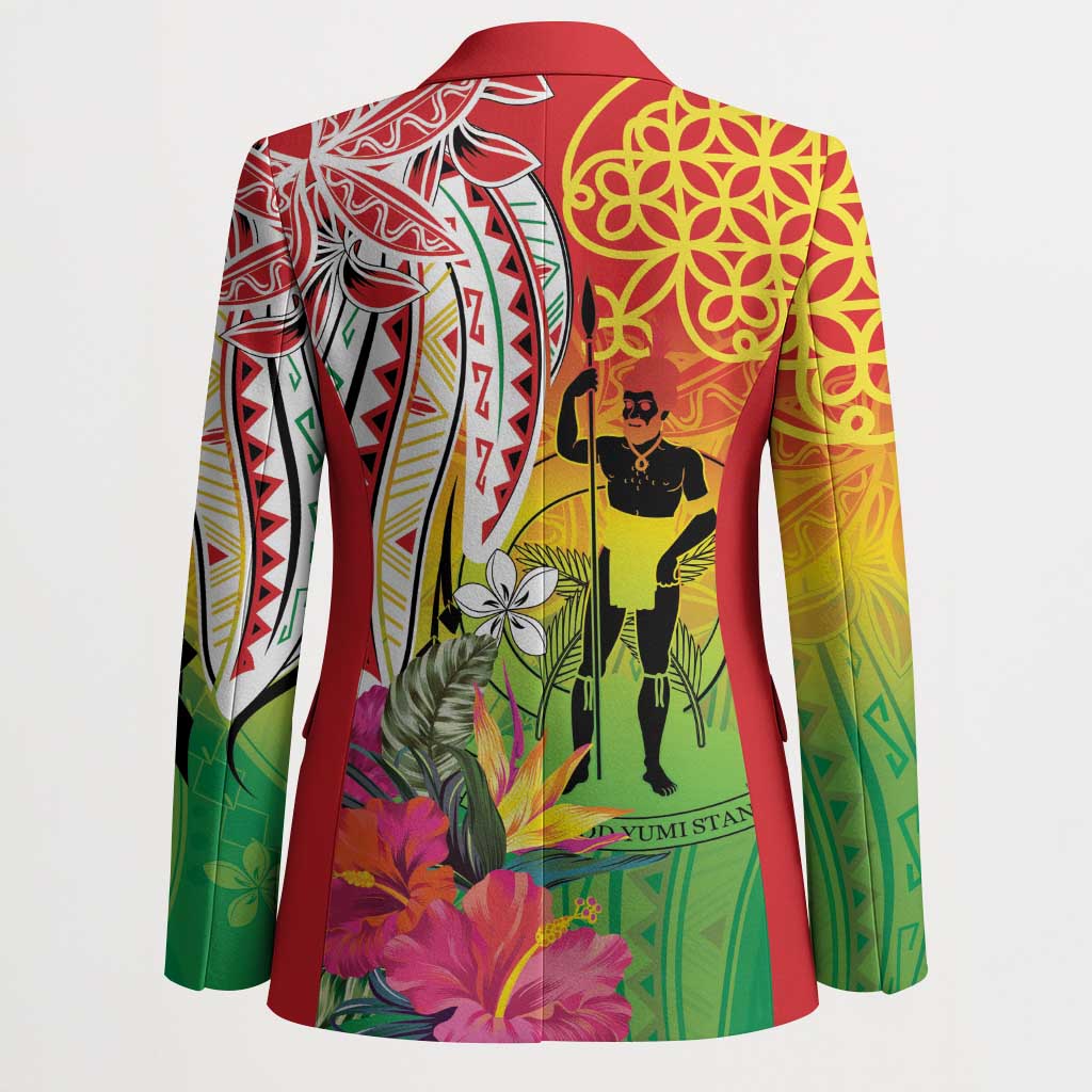 Vanuatu 45th Anniversary Blazer Polynesian with Sand Drawing Pattern LT9 - Polynesian Pride