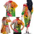 Vanuatu 45th Anniversary Family Matching Off The Shoulder Long Sleeve Dress and Hawaiian Shirt Polynesian with Sand Drawing Pattern