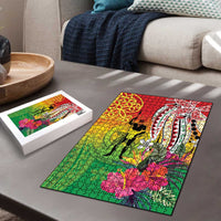 Vanuatu 45th Anniversary Puzzle Polynesian with Sand Drawing Pattern LT9 - Polynesian Pride