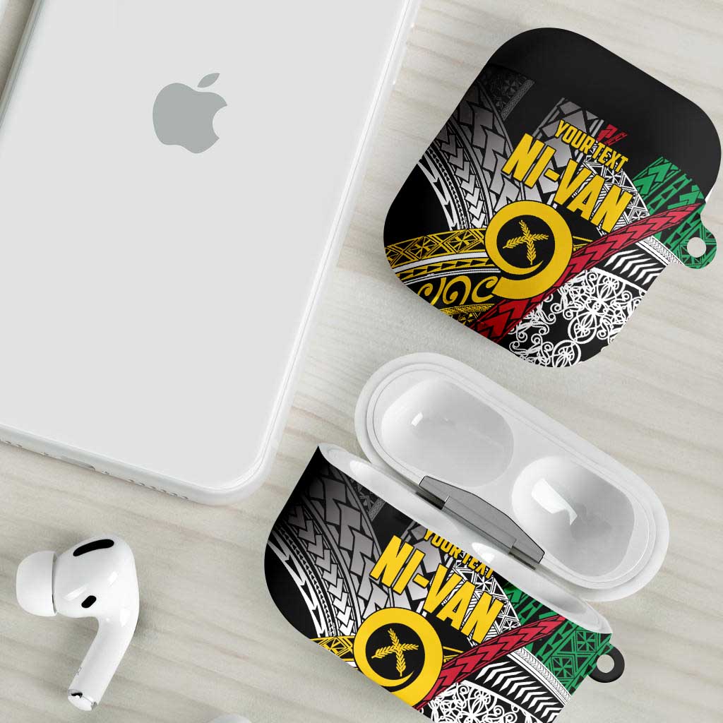 Vanuatu Proud to be Ni-van Personalised AirPods Case with Mutis En Atan Patterns LT9 - Polynesian Pride