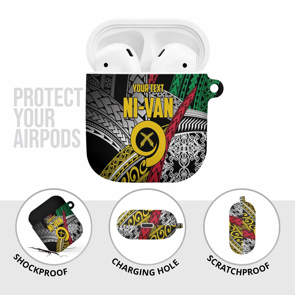 Vanuatu Proud to be Ni-van Personalised AirPods Case with Mutis En Atan Patterns LT9 - Polynesian Pride
