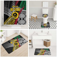 Vanuatu Proud to be Ni-van Personalised Bathroom Set with Mutis En Atan Patterns - Polynesian Pride