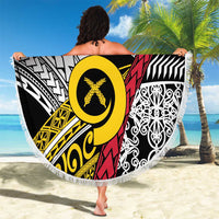 Vanuatu Proud to be Ni-van Personalised Beach Blanket with Mutis En Atan Patterns LT9 - Polynesian Pride