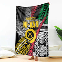 Vanuatu Proud to be Ni-van Personalised Blanket with Mutis En Atan Patterns LT9 - Polynesian Pride