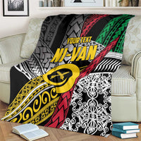 Vanuatu Proud to be Ni-van Personalised Blanket with Mutis En Atan Patterns LT9 - Polynesian Pride