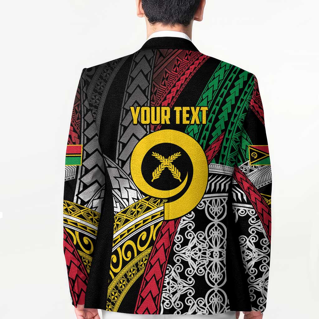Vanuatu Proud to be Ni-van Personalised Blazer with Mutis En Atan Patterns LT9 - Polynesian Pride