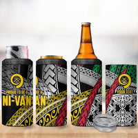 Vanuatu Proud to be Ni-van Personalised 4 in 1 Can Cooler Tumbler with Mutis En Atan Patterns LT9 - Polynesian Pride