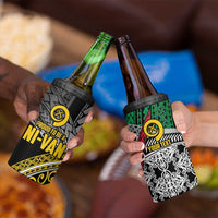 Vanuatu Proud to be Ni-van Personalised 4 in 1 Can Cooler Tumbler with Mutis En Atan Patterns LT9 - Polynesian Pride