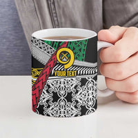Vanuatu Proud to be Ni-van Personalised Ceramic Mug with Mutis En Atan Patterns LT9 - Polynesian Pride