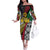 Vanuatu Proud to be Ni-van Personalised Family Matching Off The Shoulder Long Sleeve Dress and Hawaiian Shirt with Mutis En Atan Patterns