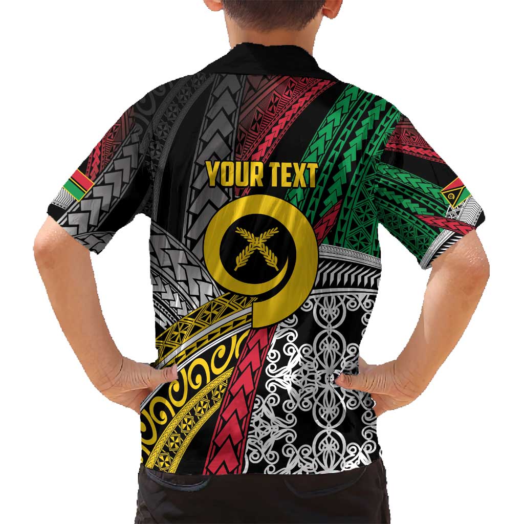 Vanuatu Proud to be Ni-van Personalised Family Matching Summer Maxi Dress and Hawaiian Shirt with Mutis En Atan Patterns