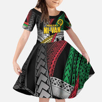 Vanuatu Proud to be Ni-van Personalised Family Matching Tank Maxi Dress and Hawaiian Shirt with Mutis En Atan Patterns