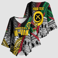 Vanuatu Proud to be Ni-van Personalised Kimono Sleeve Blouse with Mutis En Atan Patterns LT9 - Polynesian Pride
