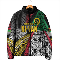 Vanuatu Proud to be Ni-van Personalised Padded Jacket with Mutis En Atan Patterns LT9 - Polynesian Pride
