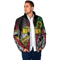 Vanuatu Proud to be Ni-van Personalised Padded Jacket with Mutis En Atan Patterns LT9 - Polynesian Pride