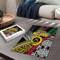 Vanuatu Proud to be Ni-van Personalised Puzzle with Mutis En Atan Patterns LT9 - Polynesian Pride