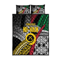 Vanuatu Proud to be Ni-van Personalised Quilt Bed Set with Mutis En Atan Patterns LT9 - Polynesian Pride