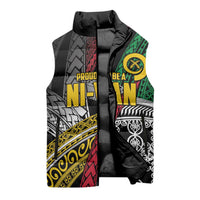 Vanuatu Proud to be Ni-van Personalised Sleeveless Puffer Jacket with Mutis En Atan Patterns LT9 - Polynesian Pride