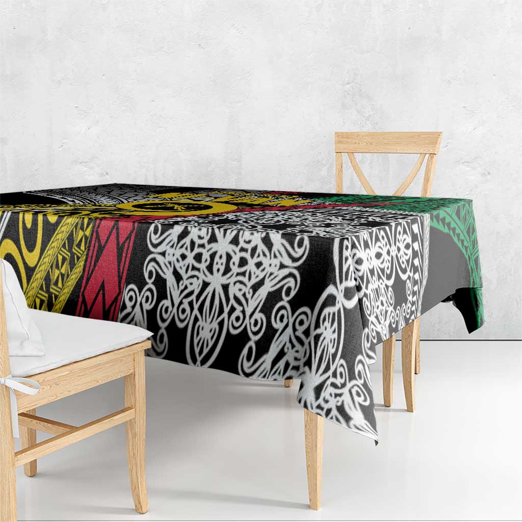 Vanuatu Proud to be Ni-van Personalised Tablecloth with Mutis En Atan Patterns LT9 - Polynesian Pride