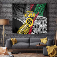 Vanuatu Proud to be Ni-van Personalised Tapestry with Mutis En Atan Patterns