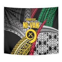 Vanuatu Proud to be Ni-van Personalised Tapestry with Mutis En Atan Patterns