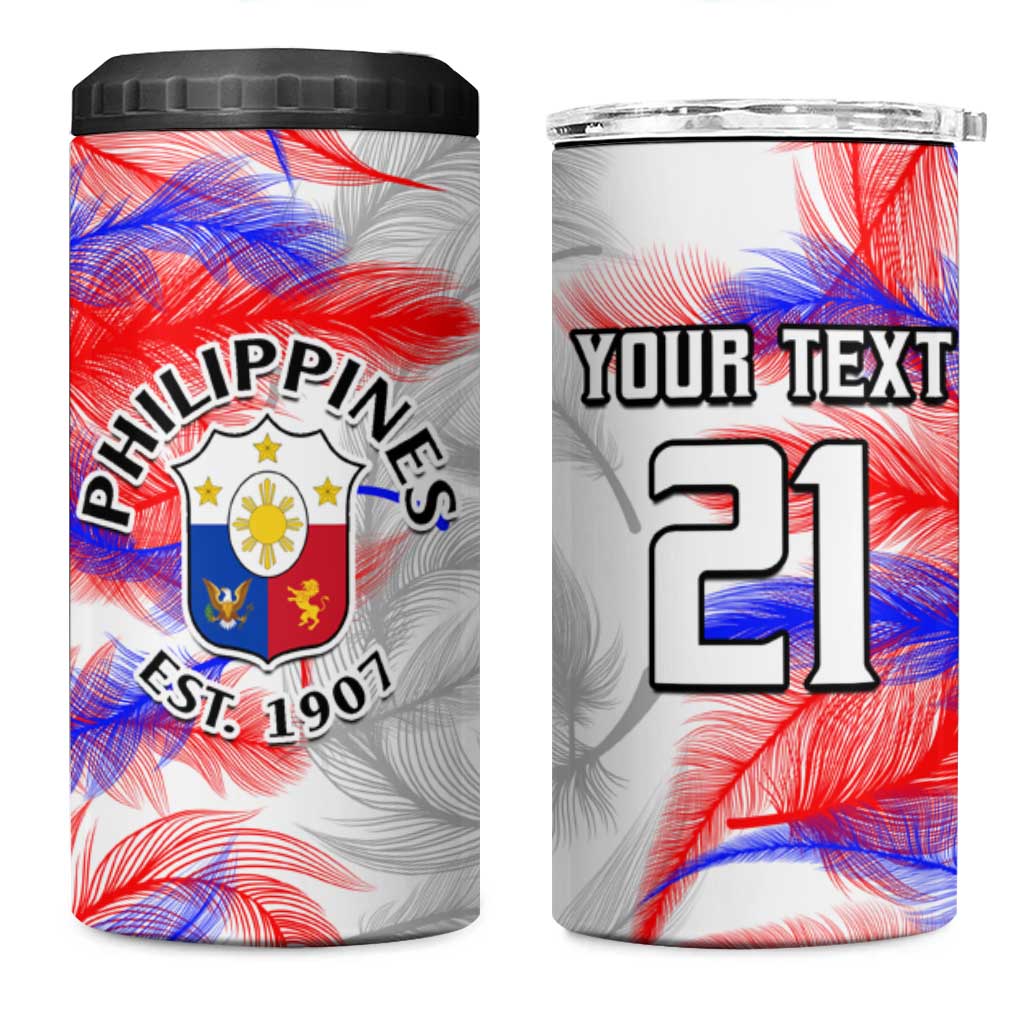 Custom Philippines Anzkals Football 4 in 1 Can Cooler Tumbler Pilipinas Be Unique