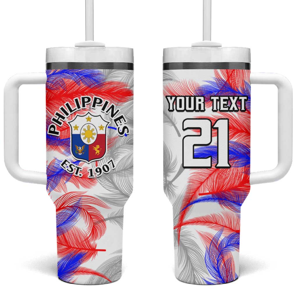 Custom Philippines Anzkals Football Tumbler With Handle Pilipinas Be Unique