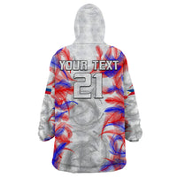 (Custom Text And Number) 2023 Philippines Anzkals Football Wearable Blanket Hoodie Pilipinas Be Unique LT9 - Polynesian Pride