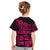 Fiji Islands Kid T Shirt Coat of Arms Fijian Flower Polynesian Pattern - Pink LT9 - Polynesian Pride