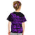 Fiji Islands Kid T Shirt Coat of Arms Fijian Flower Polynesian Pattern - Purple LT9 - Polynesian Pride
