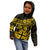 Fiji Islands Kid Hoodie Coat of Arms Fijian Flower Polynesian Pattern - Yellow LT9 - Polynesian Pride