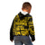 Fiji Islands Kid Hoodie Coat of Arms Fijian Flower Polynesian Pattern - Yellow LT9 - Polynesian Pride