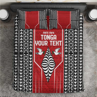 Custom Tonga Rugby Bedding Set Mate Maa Kupesi Style LT9 Red - Polynesian Pride